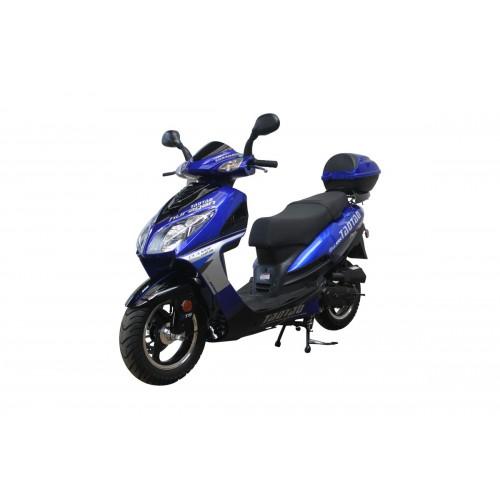 Tao EVO50 Full-Size 50cc Scooter gets excellent fuel economy.