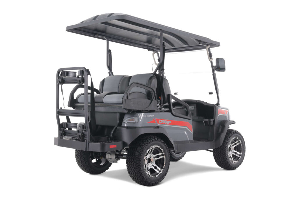 TAO_Motors_Champ_golfcart_rear_pass_3Q_titanium